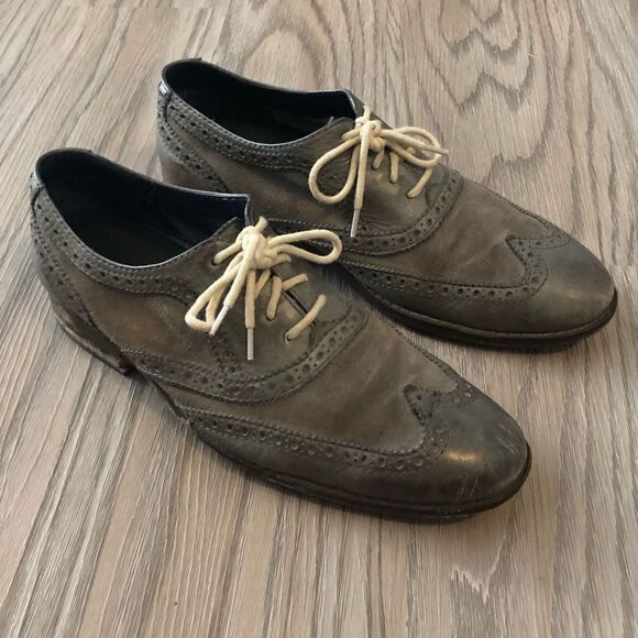 Cole Haan Charcoal Gray Oxfords - Picture 1 of 6
